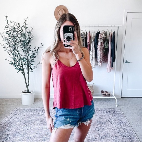 Double Zero Tops - DOUBLE ZERO Dark Pink Casual Tank